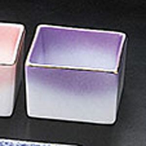 ヤマコー 陶器・角型珍味入 コバルト吹 26615