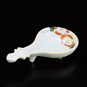 ヤマコー 花絵びわ型皿 26698