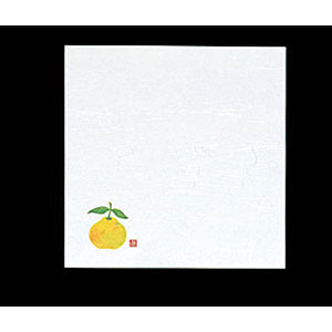 ヤマコー 4寸雲竜敷紙 ゆず 100枚 64426