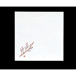 ヤマコー 4寸雲竜敷紙 ねこやなぎ 100枚 64803