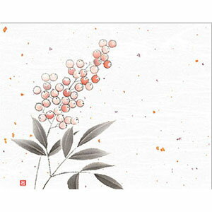 ヤマコー OPおもてなし懐敷4x5寸花風情 南天 100枚 65974