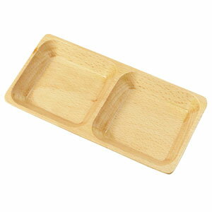 ヤマコー Naturalist 長角プレート 2ツ仕切り 89644