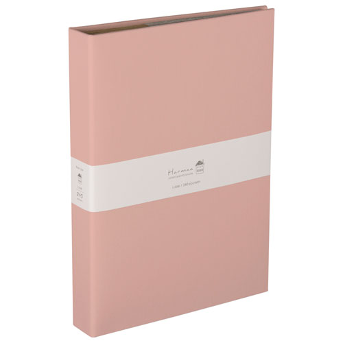 ナカバヤシ ハルマー ポケットアルバム 無線綴式 L判・3段ポケット台紙 ピンク A-HR3P-101-P