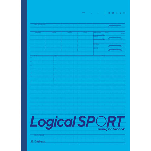 ロジカルスポーツノート セミB5 ブルー ノ-B590A-B ナカバヤシ