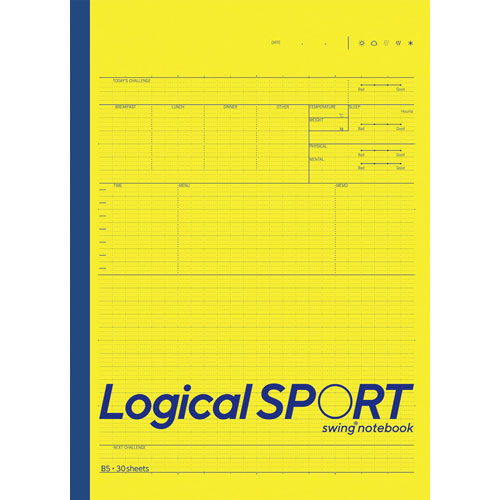 ロジカルスポーツノート セミB5 イエロー ノ-B590A-Y ナカバヤシ