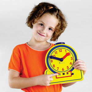 Learning Resources Primary Time Teacher（TM） Junior 12-Hour Learning Clock（R） デジタル&アナログ 学習時計 生徒用 LER 2994