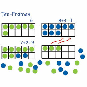 Learning Resources Giant Magnetic Ten-Frame Set ޥͥåȼ 10ޥե졼ॻå LER...