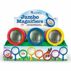 【送料無料】Learning Resources Primary Science Jumbo Magnifiers, Set of 12 ジャンボ虫眼鏡 12個セット LER 2775