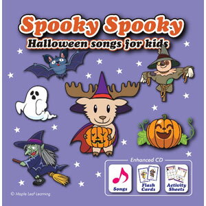 Maple Leaf Publishing Spooky Spooky Halloween Songs for Kids エンハンスト CD