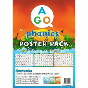 AGO AGO Phonics 教室用ポスターセット （Level 1-3） Classroom Poster Set （Level 1-3） AGO カードゲーム