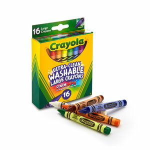 Crayola N Large Washable Crayons 16 łƂ [WN 16F 523281