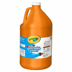 Crayola クレヨラ Washable Paint Orange 水でおとせる絵の具 単色得用ボトル オレンジ 54212836