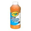 Crayola クレヨラ Washable Paint Orange 水でおとせる絵の具 単色ボトル オレンジ 54201636