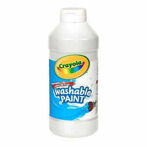 Crayola クレヨラ Washable Paint White 水でおとせる絵の具 単色ボトル ホワイト 54201653