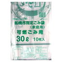 日本技研 船橋市指定 可燃 ゴミ袋 30L 10枚 FB-2