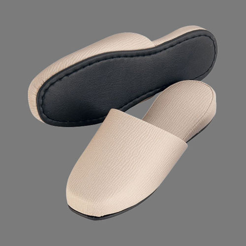 シルクロード エンボスレザースリッパ NRL-24 ベージュ