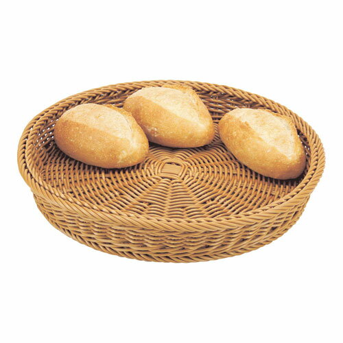 よし与工房 ニュープラタンバスケット丸 茶 PP-385-C(3)