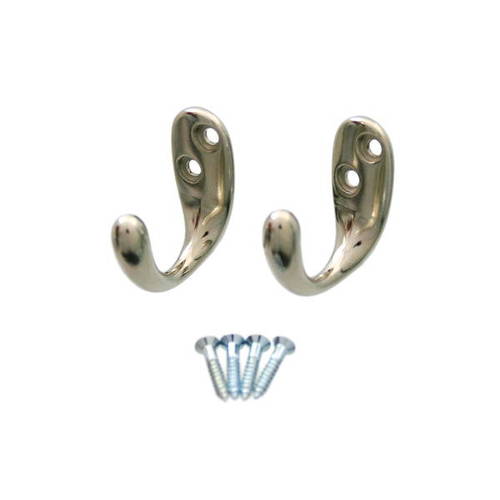 ハイロジック コートフック ニッケル 2個入 17790
