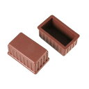 ハイロジック 脚キャップ 24×45×25mm 茶 2個入 A-060 57060