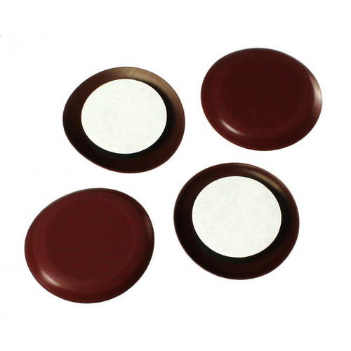 ハイロジック スライドクッション 茶 丸型 28mm 4個入 A-151