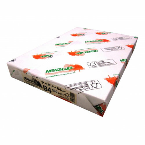 B4 Size Paper - 北越紀州製紙 NEWファインカラー B4 500枚 アイボリー