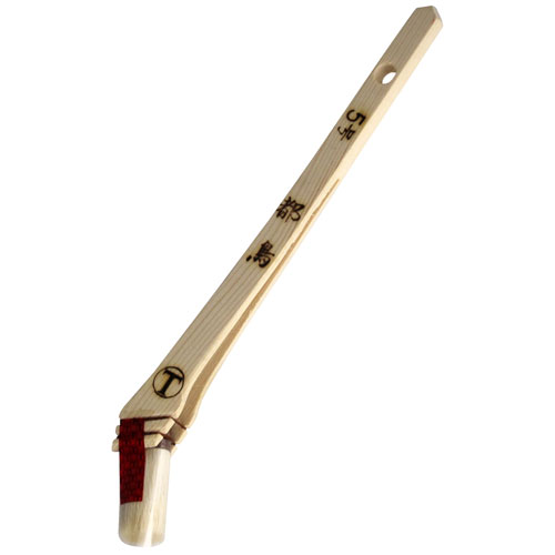 大塚刷毛 マルテー 合成樹脂塗料用薄口刷毛 都鳥 筋違 白 5号