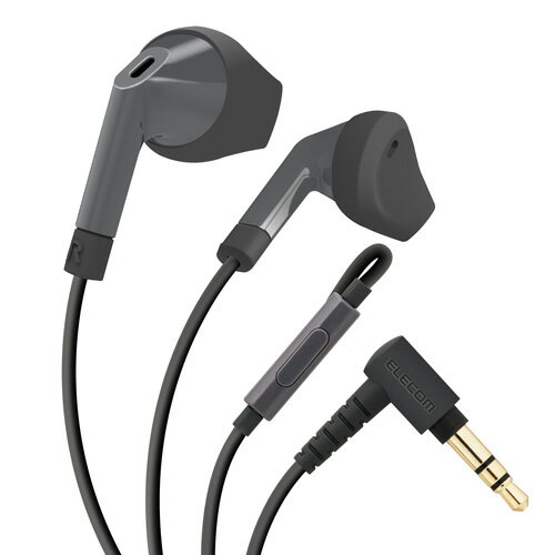 エレコム ELECOM ステレオヘッドホン（マイク付） セミオープン型 φ3.5 13.6mmドライバ FAST MUSIC F10IM ブラック EHP-F10IMABK