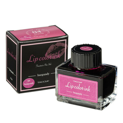 ナカバヤシ TACCIA 万年筆用インク 水性染料 「リップカラー」 バーガンディー TFPI-WD30-4