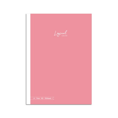 ナカバヤシ スイングロジカルカラーノート ピンク セミB5 A罫 30枚 NB504A-P-3
