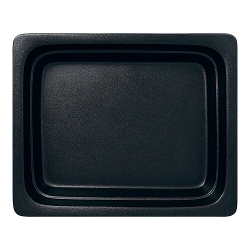 ラックポーセレン ラック ガストロノームパン 角型 1/2ブラック RA1208GNSB