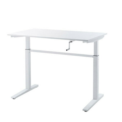 メーカー直送 サンワサプライ 手動昇降デスク W1200 ホワイト ERD-SH12070WN