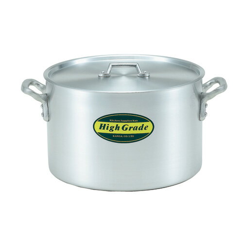 ハイグレード アルミ半寸胴鍋 目盛付 42cm 38L