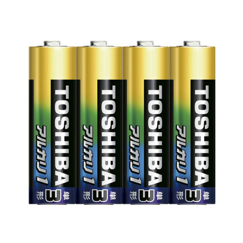 東芝 アルカリ乾電池 アルカリ1 単3 4本 シュリンクパック LR6AN 4KP