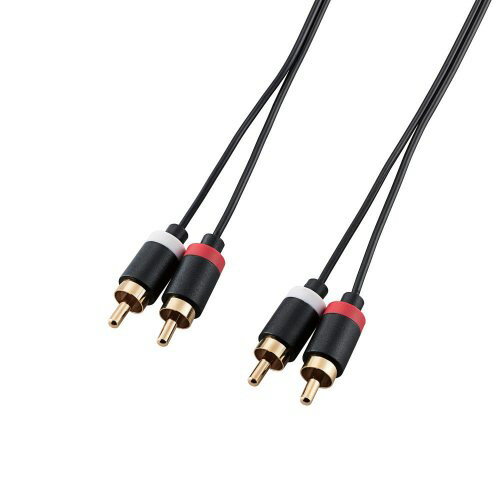 エレコム ELECOM AVケーブル 音楽伝送 RCAピンプラグ×2-RCAピンプラグ×2 ブラック 3.0m DH-WRN30 エレコム ELECOM AVケーブル 音楽伝送 RCAピンプラグ×2-RCAピンプラグ×2 ブラック 3.0m DH-WRN30