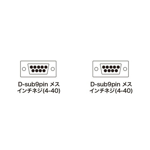 【送料無料】サンワサプライ RS-232Cケーブル 10m KRS-403XF10N 2