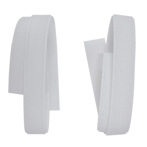 和気産業 強力面ファスナー バリバリテープ 縫製用 幅25mm×長さ500mm 白 BR018