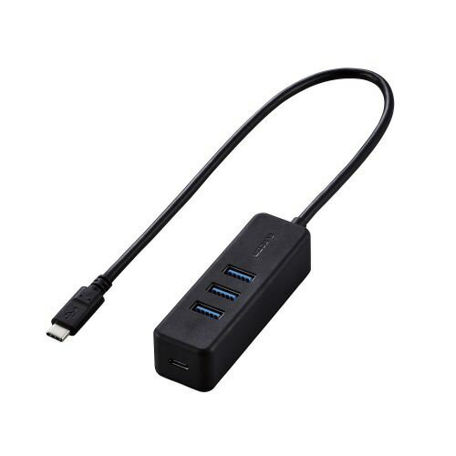 エレコム ELECOM USBハブ タイプC USB3.0 USBメス × 3ポート マグネット付 PC給電 セルフパワー Power Delivery ブラック U3HC-T431P5BK エレコム ELECOM USBハブ タイプC USB3.0 USBメス × 3ポート マグネット付 PC給電 セルフパワー Power Delivery ブラック U3HC-T431P5BK