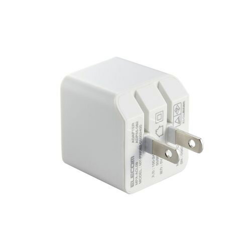 エレコム ELECOM iPhone充電器 2.4A出力 ライトニングケーブル 付属 1.5m 高耐久 断線しにくい ホワイトフェイス MPA-ACL09WF