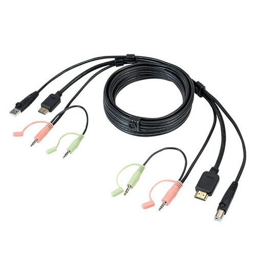 サンワサプライ パソコン自動切替器用ケーブル 1.8m SW-KHU180