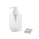 エコー金属 PETポンプボトル300ml 角型 クリア