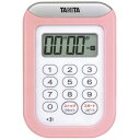 タニタ 丸洗いタイマー 100分計 ピンク TD-378