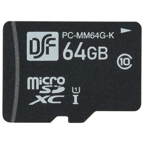 オーム電機 マイクロSDメモリーカード 64GB 高速データ転送 PC-MM64G-K オーム電機 マイクロSDメモリーカード 64GB 高速データ転送 PC-MM64G-K