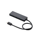 GR ELECOM USB3.1iGen1jHUB Type-C AX4|[g oXp[ 30cmP[u ubN U3HC-A430BBK