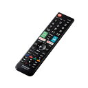 エレコム ELECOM テレビリモコン ハイセンス対応 設定不要 見やすい 押しやすいボタン Netflix YouTube対応 ブラック ERC-TV02BK-HS