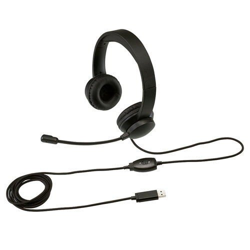 ナカバヤシ Digio2 USB 高音質ヘッドセット ブラック MHM-SU33BK ナカバヤシ Digio2 USB 高音質ヘッドセット ブラック MHM-SU33BK