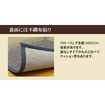 【送料無料】【メーカー直送】い草花ござカーペット DXパルコ裏貼CP ブラウン 江戸間6畳 （約261×352cm）