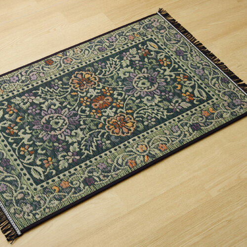 メーカー直送 イケヒコ 純国産 い草玄関マット Fビビアン 上がり框 ブルー 約30×90cm