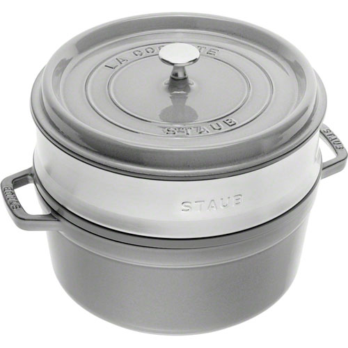 ストウブ staub ピコ・ココット スチーマー S 26cm グレー 40510-605 日本正規品業務用