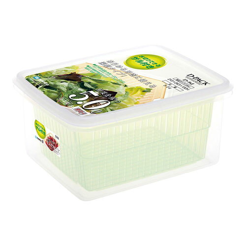 Plastic Storage Containers - サンコープラスチック ザル付Dパック グリーン D-9d