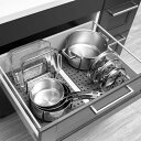 umbra ベギー ドロワー オーガナイザー 2個セット キッチン収納 引き出し収納 2個セット 食器棚 食器 調理器具 伸縮 調整 棚 ギフト おしゃれ 新生...